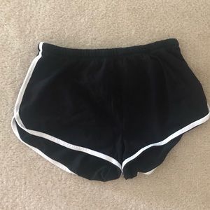 Black cotton shorts